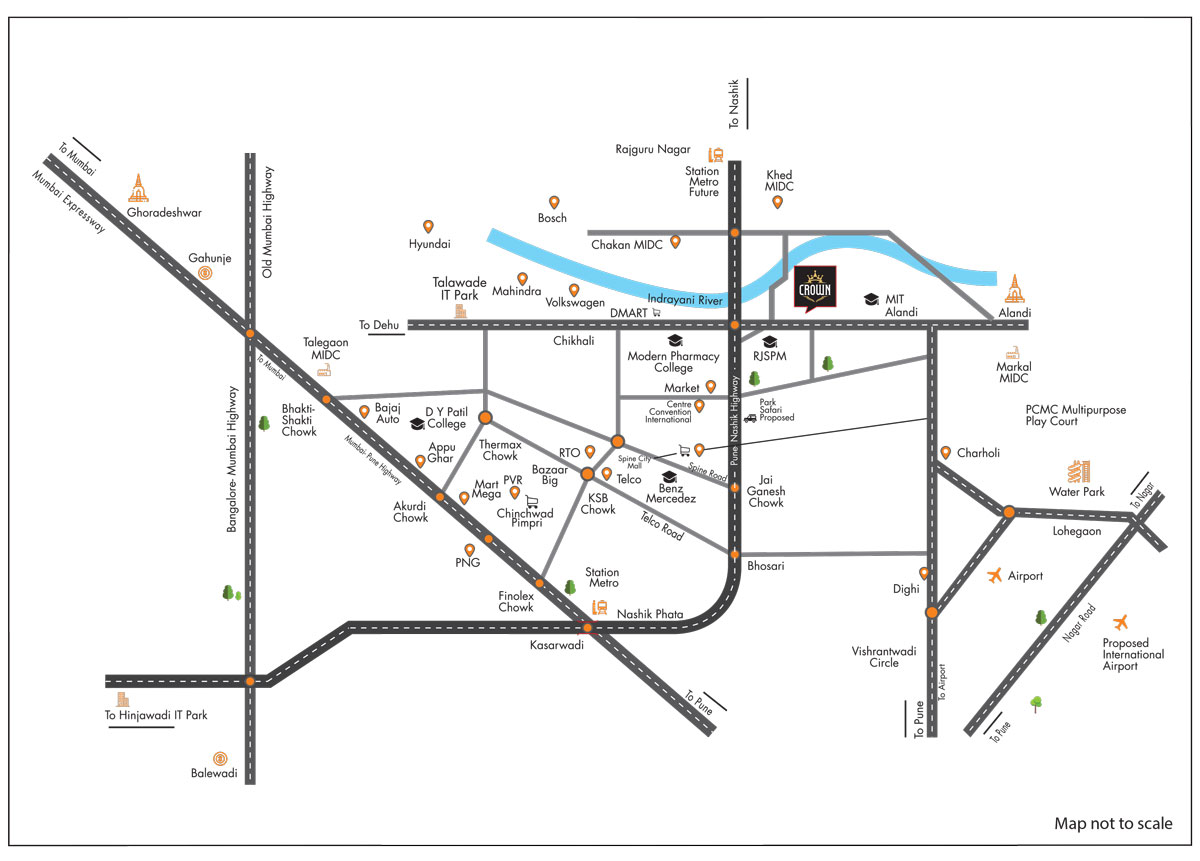 Kolte Patil Crown Location Map