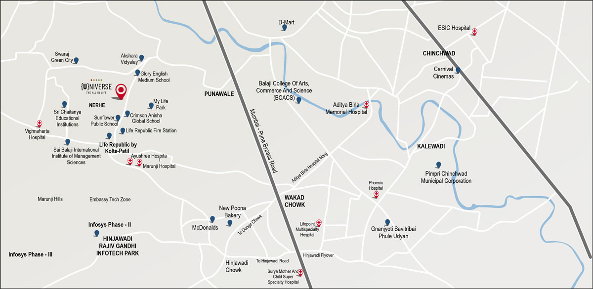 Kolte Patil Universe Location Map